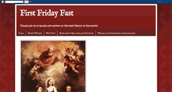 Desktop Screenshot of firstfridayfast.blogspot.com