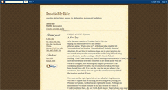 Desktop Screenshot of insatiablelife.blogspot.com