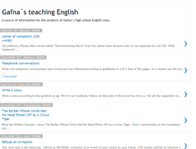 Tablet Screenshot of gafnaenglish.blogspot.com