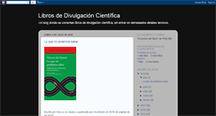 Desktop Screenshot of librosdivulgacioncientifica.blogspot.com
