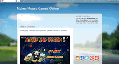 Desktop Screenshot of mickeymousegamesonline.blogspot.com