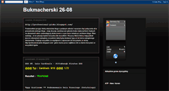 Desktop Screenshot of bukmacherski-26-08.blogspot.com