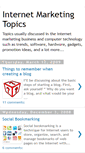 Mobile Screenshot of internetmarketing-topics.blogspot.com