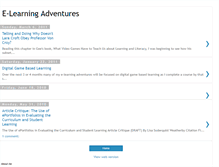 Tablet Screenshot of e-learningadventures.blogspot.com