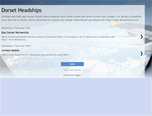Tablet Screenshot of dorsetheadships.blogspot.com