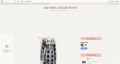 Desktop Screenshot of aleyshacollections.blogspot.com