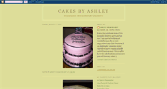 Desktop Screenshot of cakesbyashley.blogspot.com