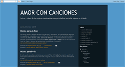 Desktop Screenshot of amorconcanciones.blogspot.com
