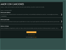 Tablet Screenshot of amorconcanciones.blogspot.com