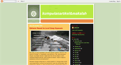 Desktop Screenshot of koleksiartikelmakalah.blogspot.com