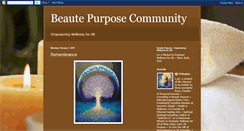 Desktop Screenshot of beautepurposecommunity.blogspot.com