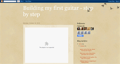 Desktop Screenshot of buildingmyfirstguitar.blogspot.com