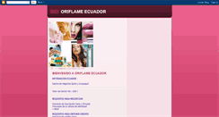 Desktop Screenshot of ecuador-oriflame.blogspot.com