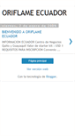 Mobile Screenshot of ecuador-oriflame.blogspot.com