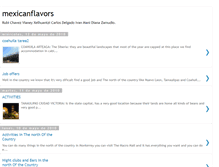 Tablet Screenshot of mexicanflavors.blogspot.com