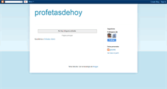 Desktop Screenshot of profetasdehoy.blogspot.com