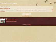Tablet Screenshot of historiadejapoata.blogspot.com