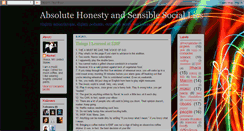 Desktop Screenshot of absolutelyhonestsociallies.blogspot.com