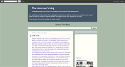 Desktop Screenshot of doormansblog.blogspot.com