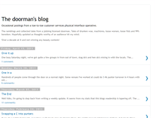 Tablet Screenshot of doormansblog.blogspot.com