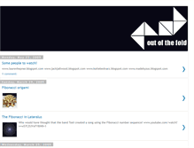 Tablet Screenshot of outofthefold09.blogspot.com