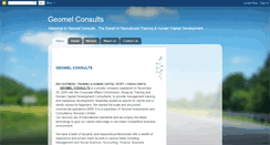 Desktop Screenshot of geomelconsults.blogspot.com