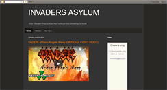 Desktop Screenshot of invadersasylum.blogspot.com