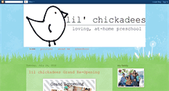 Desktop Screenshot of lil-chickadees.blogspot.com