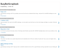 Tablet Screenshot of busybeescrapbook.blogspot.com