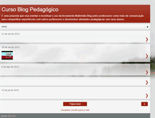 Tablet Screenshot of cursoblogpedagogico.blogspot.com
