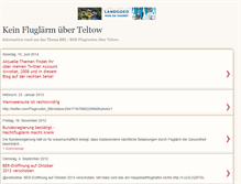 Tablet Screenshot of keinfluglaerminteltow.blogspot.com