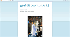 Desktop Screenshot of geefditdoor.blogspot.com