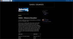 Desktop Screenshot of ignoucourses.blogspot.com