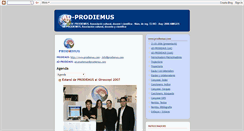 Desktop Screenshot of prodiemus.blogspot.com