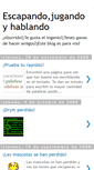 Mobile Screenshot of escapandosangrandoyhablando.blogspot.com