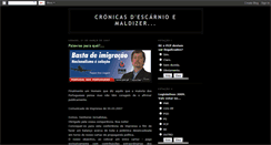 Desktop Screenshot of cronicasdescarnioemaldizer.blogspot.com