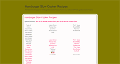 Desktop Screenshot of hamburgerslowcookerrecipesz.blogspot.com