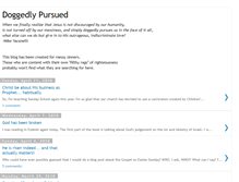 Tablet Screenshot of doggedlypursued.blogspot.com
