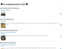 Tablet Screenshot of lemademoiselletrish.blogspot.com