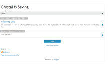 Tablet Screenshot of crystalissaving.blogspot.com