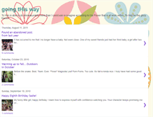 Tablet Screenshot of goingthisway.blogspot.com