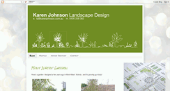 Desktop Screenshot of karenjohnsonlandscapedesign.blogspot.com