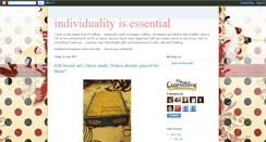 Desktop Screenshot of individualityisessential.blogspot.com