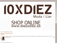 Tablet Screenshot of diezxdiez.blogspot.com