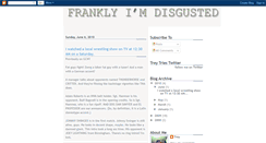 Desktop Screenshot of franklyimdisgusted.blogspot.com