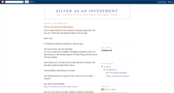 Desktop Screenshot of investmentsilver.blogspot.com
