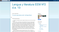 Desktop Screenshot of lenguayliteratura2del13.blogspot.com