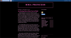Desktop Screenshot of mmaprincess.blogspot.com