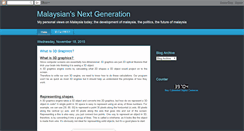 Desktop Screenshot of malaysiannextgeneration.blogspot.com