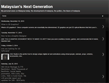 Tablet Screenshot of malaysiannextgeneration.blogspot.com